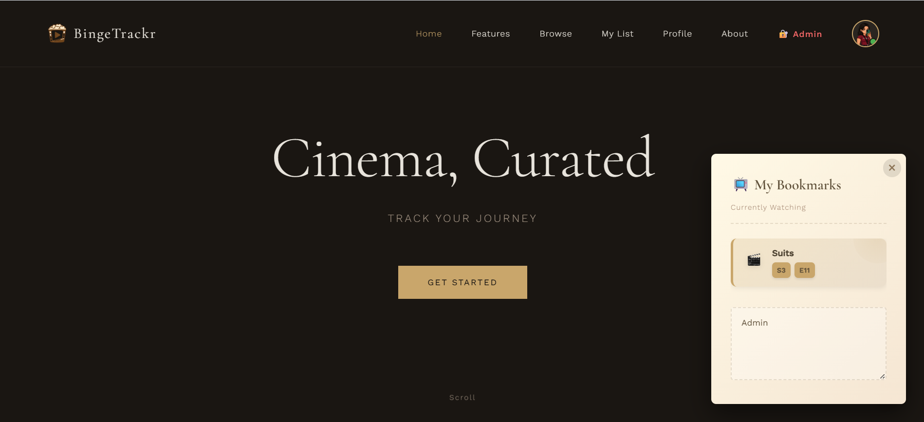 Bingetrackr